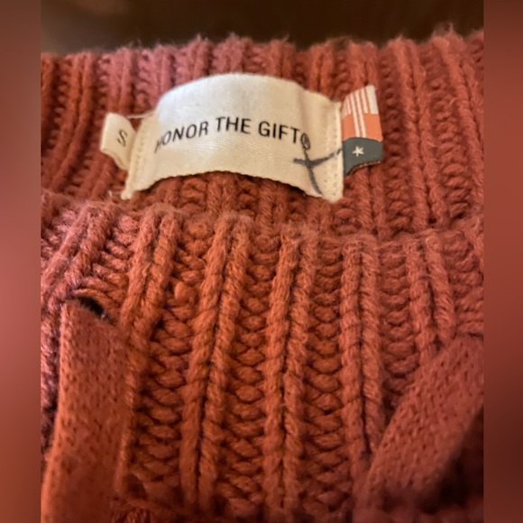 SOLD‼️HONOR THE GIFT (Unisex) MEN’S CABLE-KNIT PANTS - Maroon - Size S - Picture 8 of 10